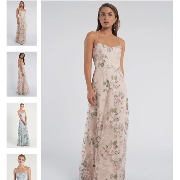 Jenny Yoo Dresses & Skirts - Jenny Yoo Bridesmaid Dress Drew Print Enchanted Floral Soft Blush